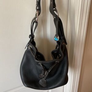Black Leather Authentic D&B early 2000s hobo bag